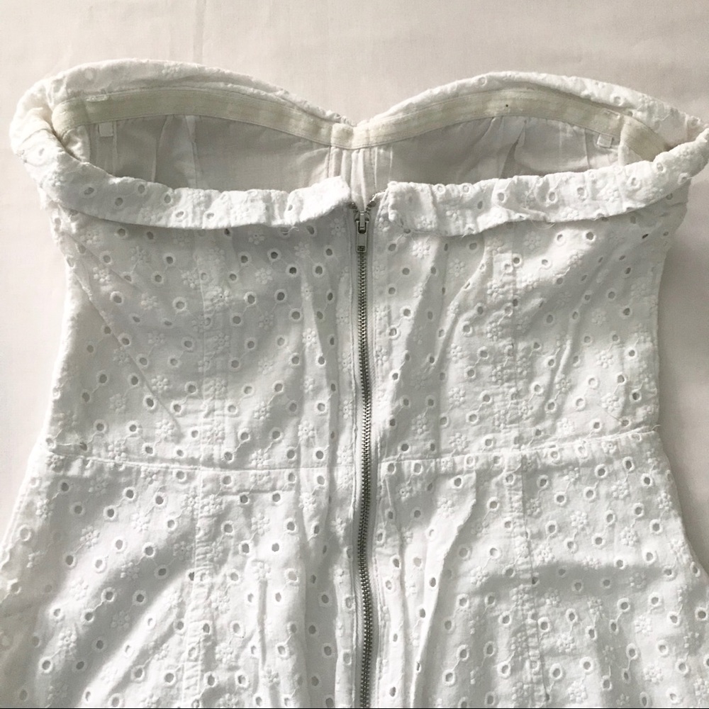 🤍 White eyelet bombshell sweetheart dress - Picture 4 of 6